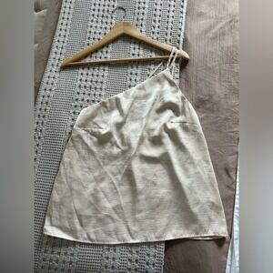 NEW a new day Cream One-Shoulder Blouse Size‎ S